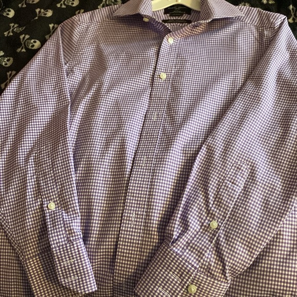 EXCELLENT CONDITION! Black Brown 1826 Men’s Dress shirt - Picture 2 of 4